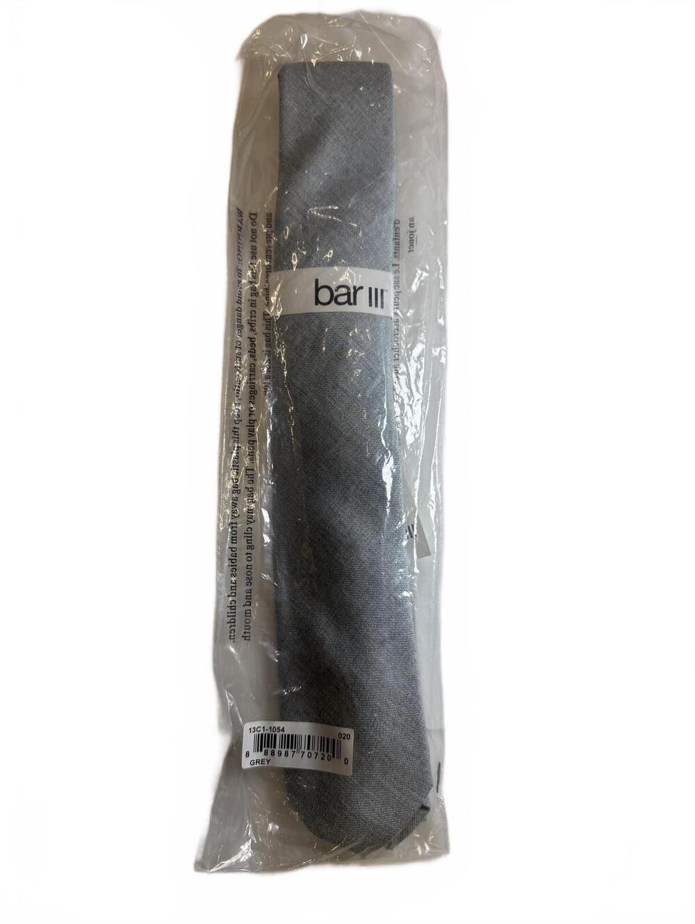 Bar III Men's Grey Solid Tie
